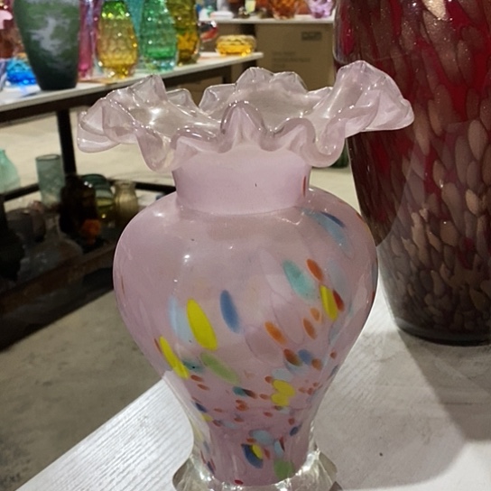 琉璃高度23厘米芬顿花瓶