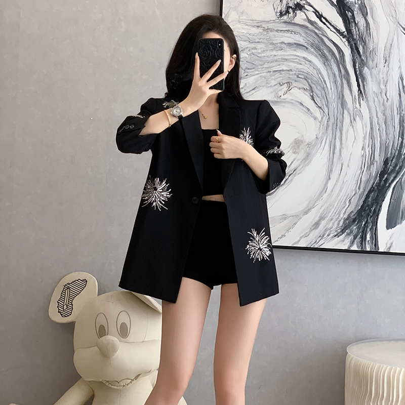 休闲西装外套女气质名媛高级感设计感小众宽松又a又飒炸街小西服