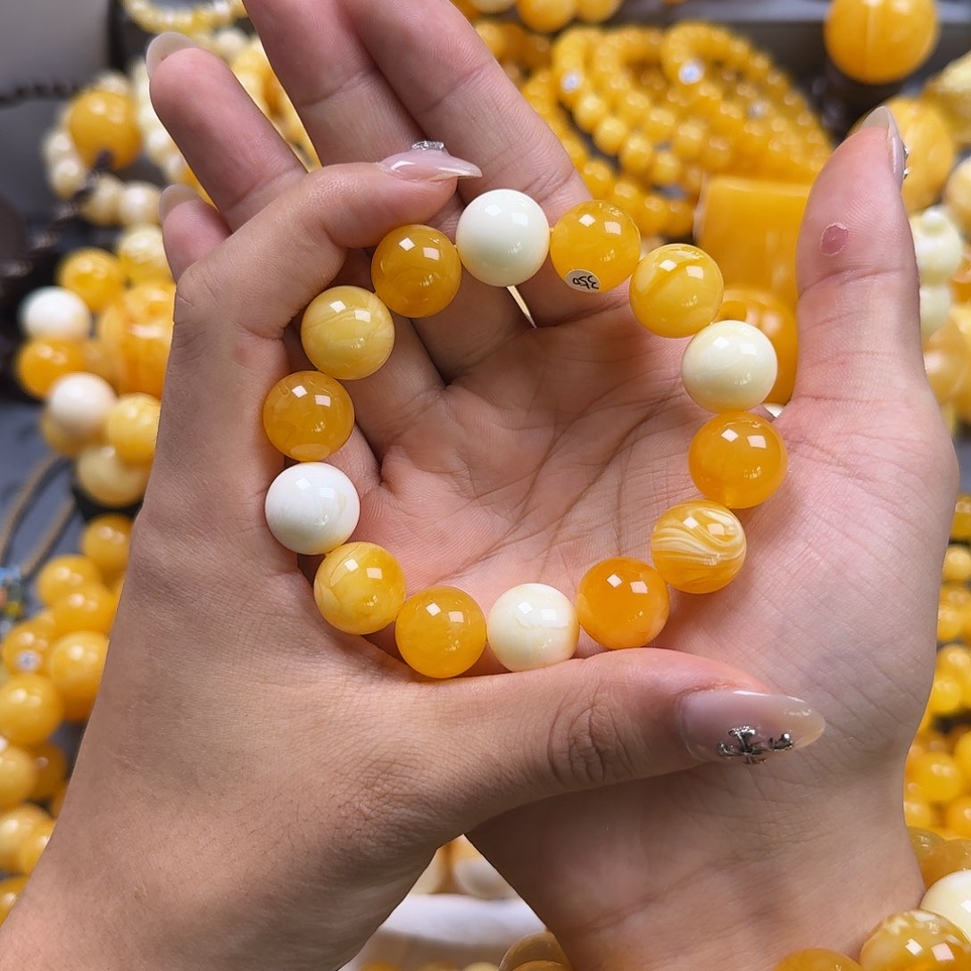 蜜蜡珠宝奇石未镶嵌15mm