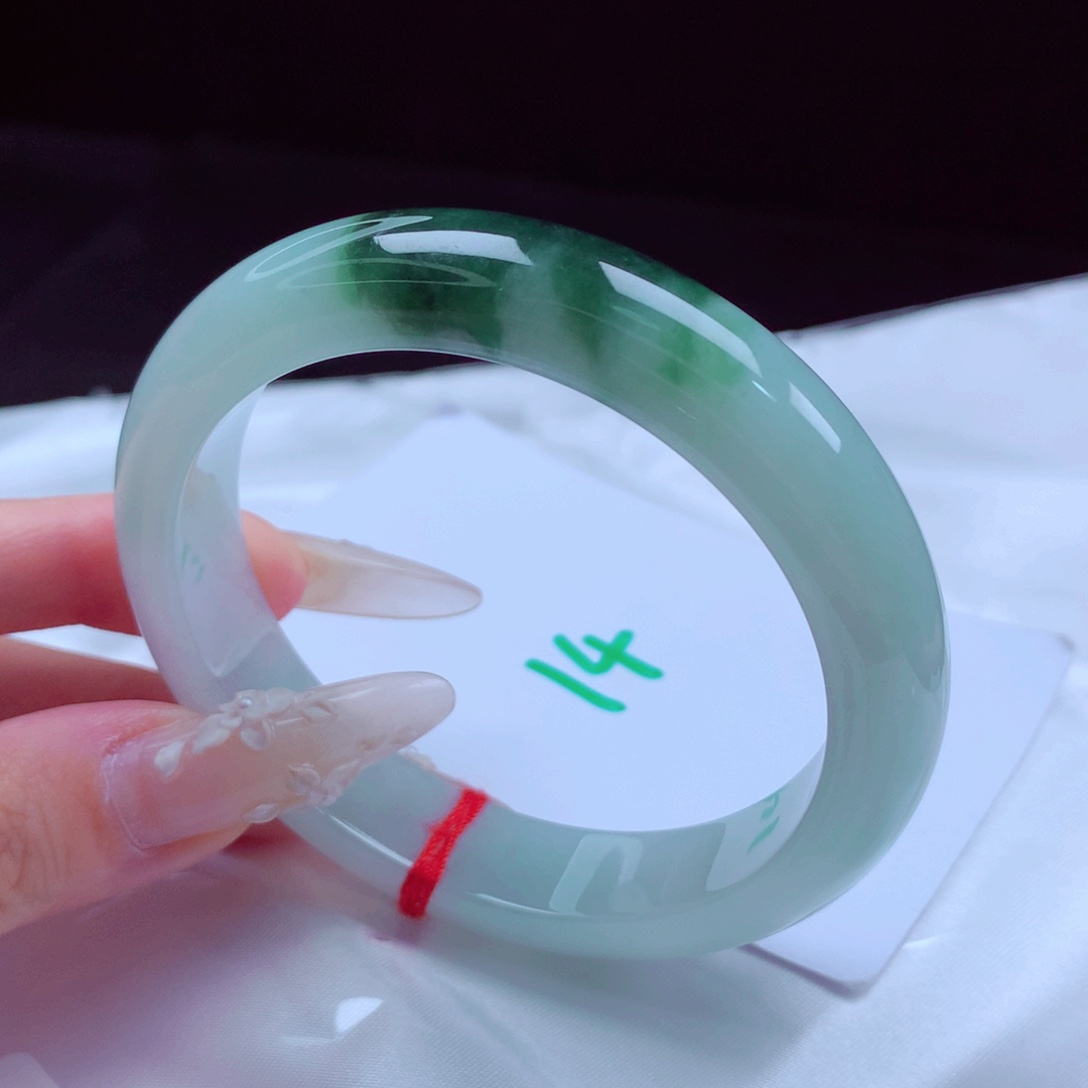 未镶嵌手镯翡翠天然缅甸翡翠A货手镯 14号