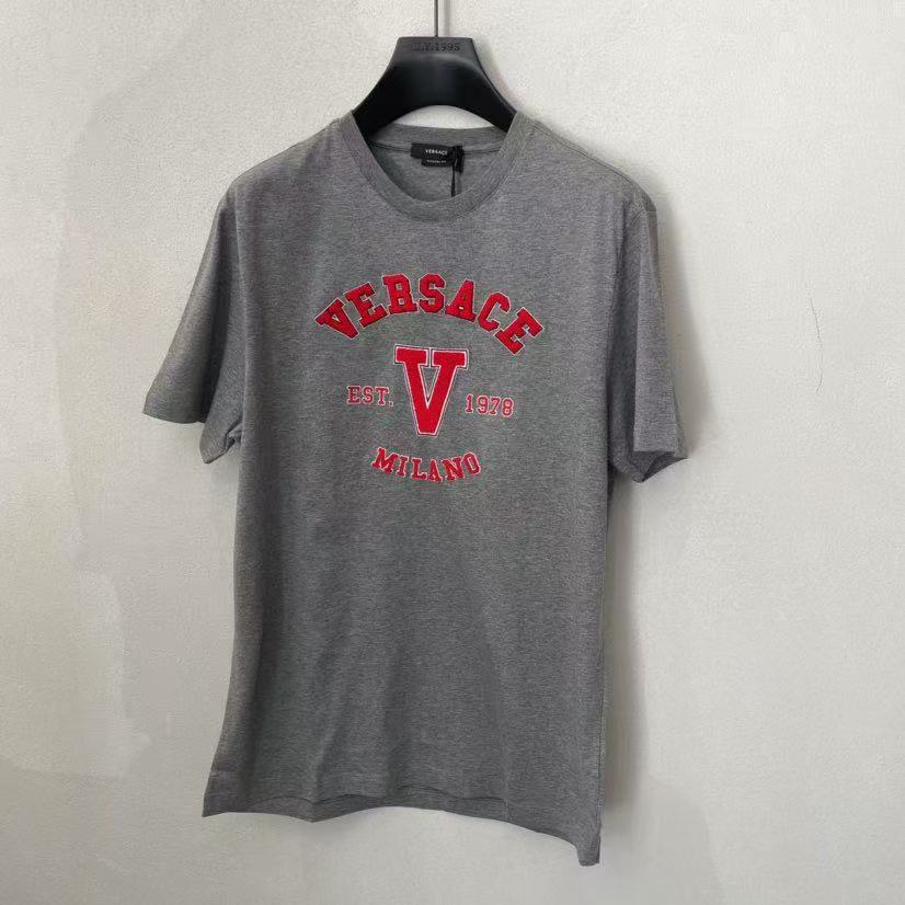 VERSACE/范思哲灰色时尚百搭圆领短袖T恤 2321064