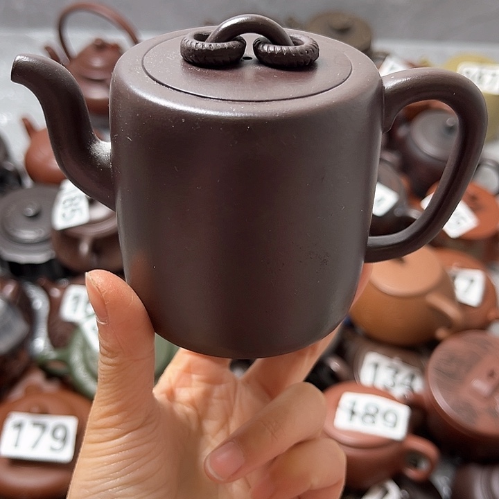 紫砂茶壶紫砂微瑕半手
