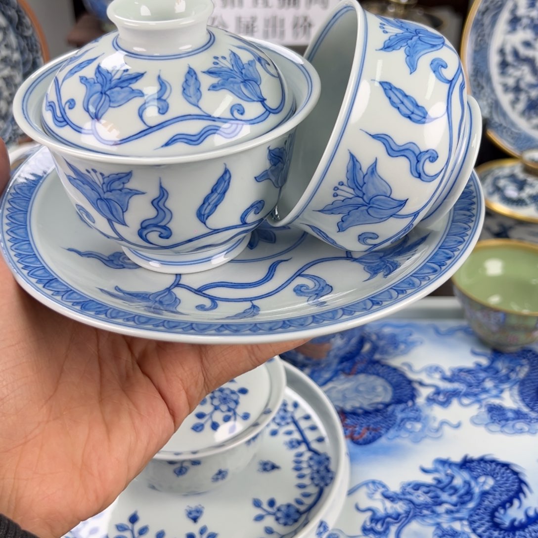 三***份景德镇手工手绘陶瓷