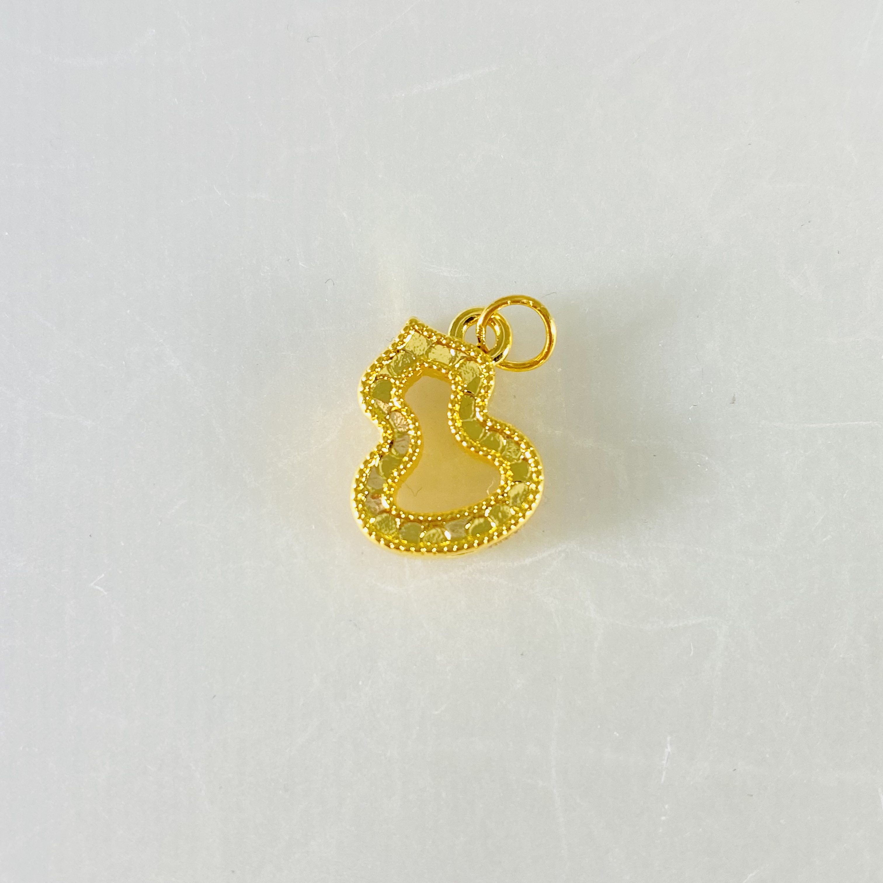 足金999 黄金爆闪碎冰冰斜戴葫芦H