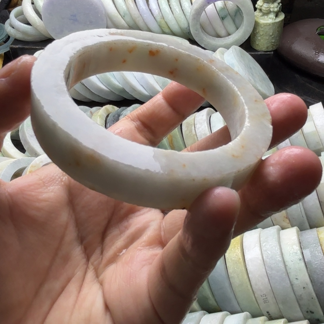 腹***$定制翡翠未镶嵌翡翠手镯定制