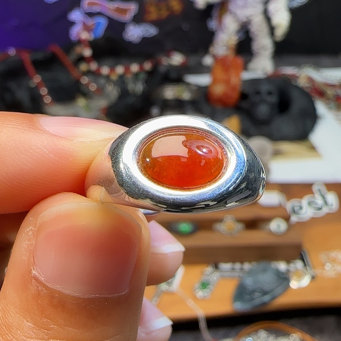 什***涵翡翠银S925镶嵌戒指