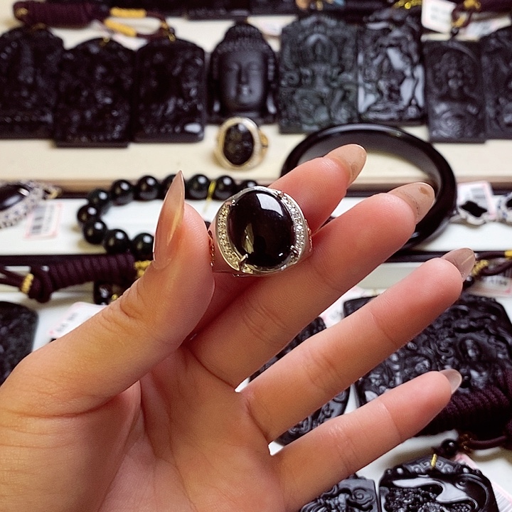 翡翠未镶嵌戒指天然缅料A货蛋面戒指