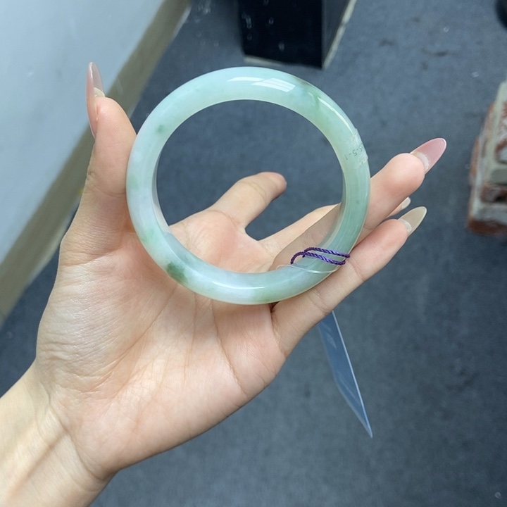 翡翠未镶嵌手镯芊*58圈口