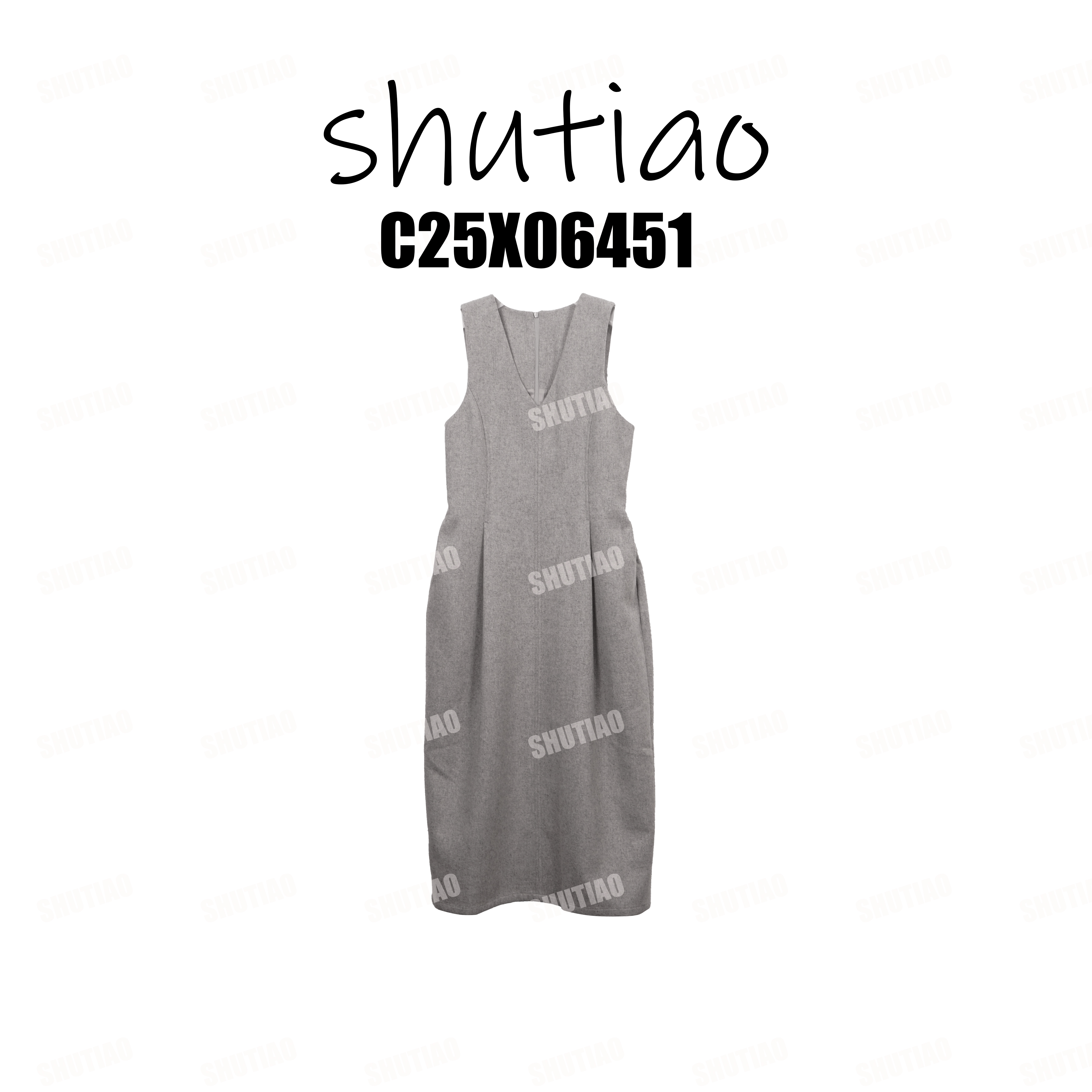 【SHUTIAO】2025冬季：新款小众设计款连衣裙C25X06451