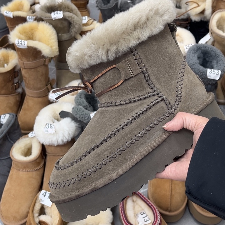 卡其阿尔派厚底39