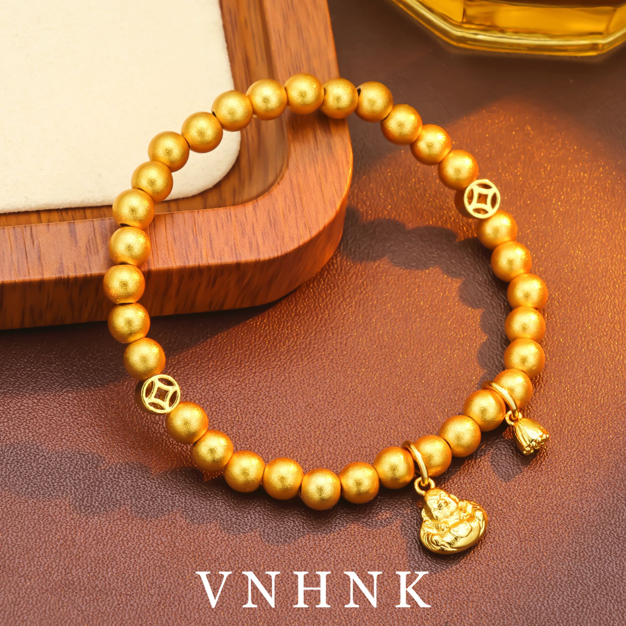 铜合金手链 美可儿   M322   金色(6mm)气质百搭手链