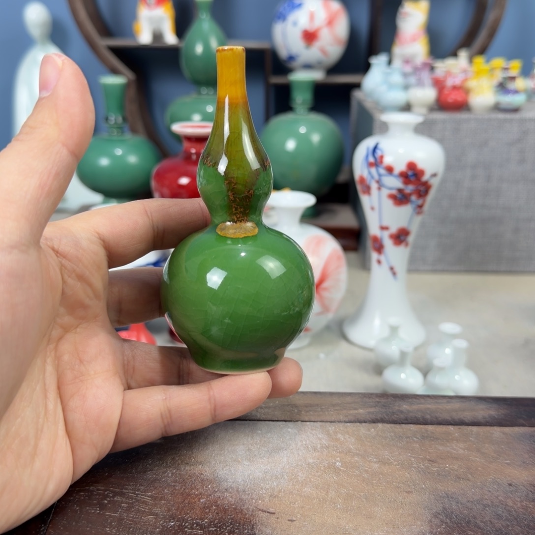 陶瓷手工小花器摆件