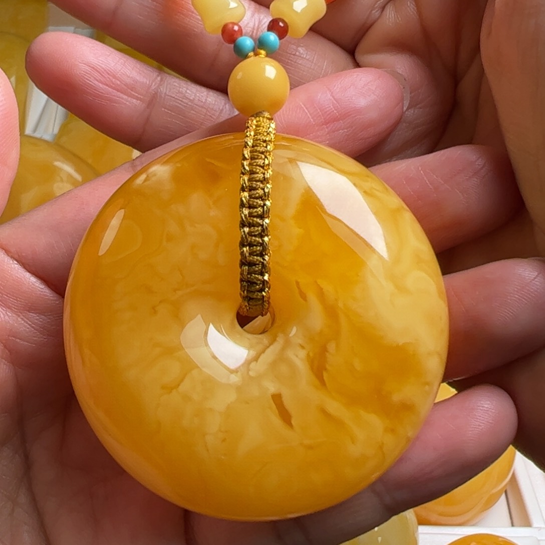 蜜蜡毛衣链未镶嵌无优化