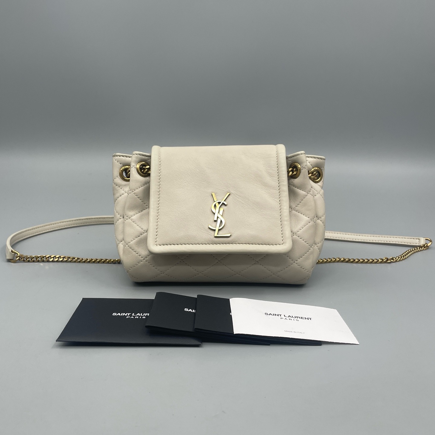 95新 YSL/圣罗兰 YSL Nolita洛丽塔mini斜挎包  尺寸17*12 A3634