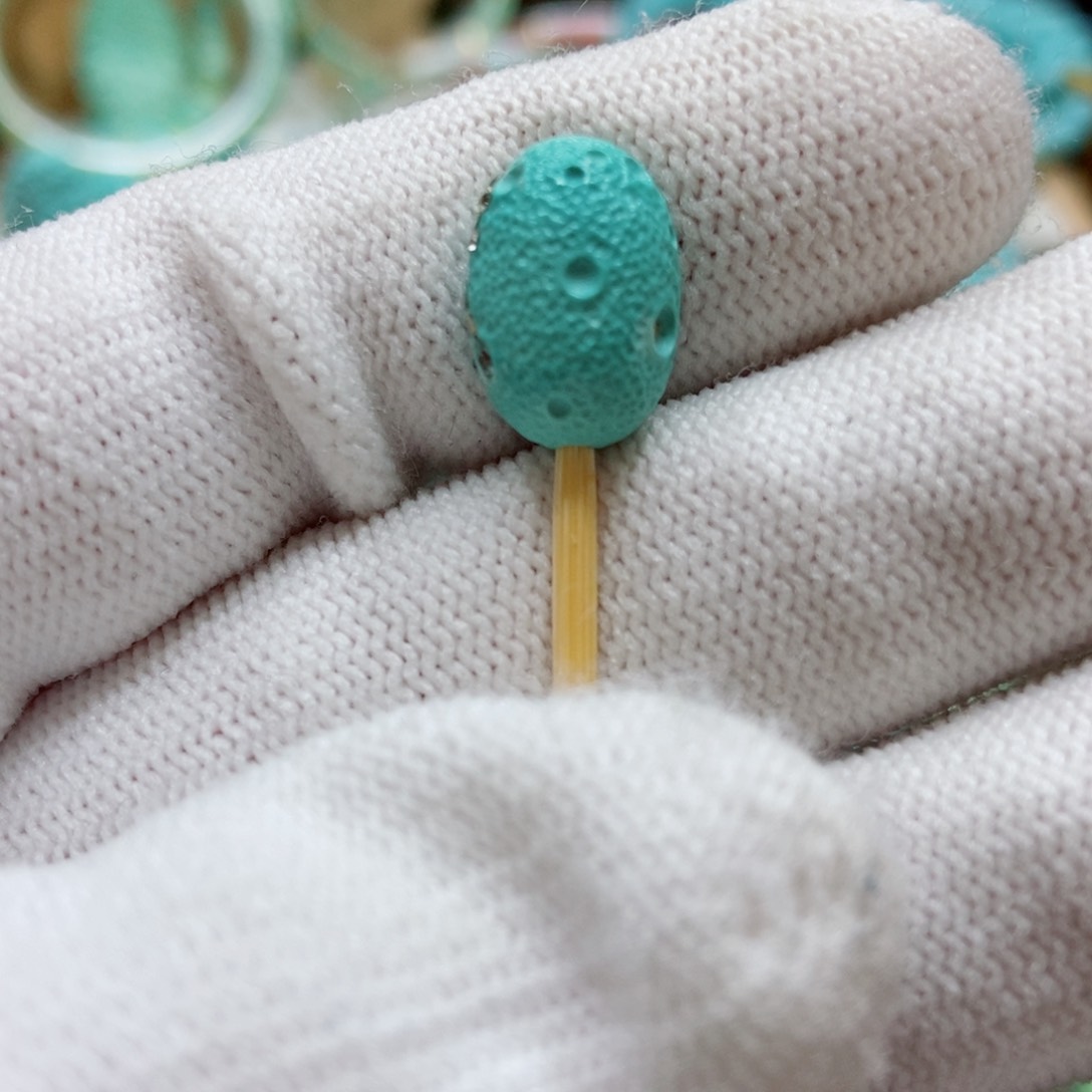 绿松石星球珠9.5*13.6未镶嵌