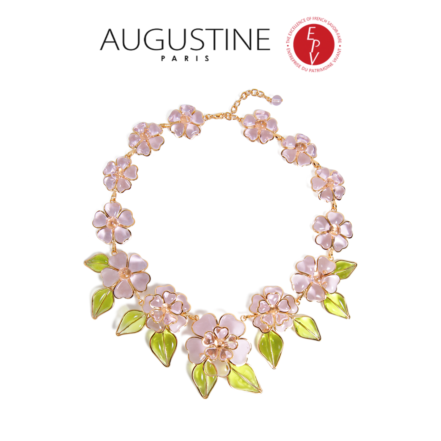 AZLOOK 铜合金项链 【法国进口】AUGUSTINE 奥古斯汀山茶花系列项链
