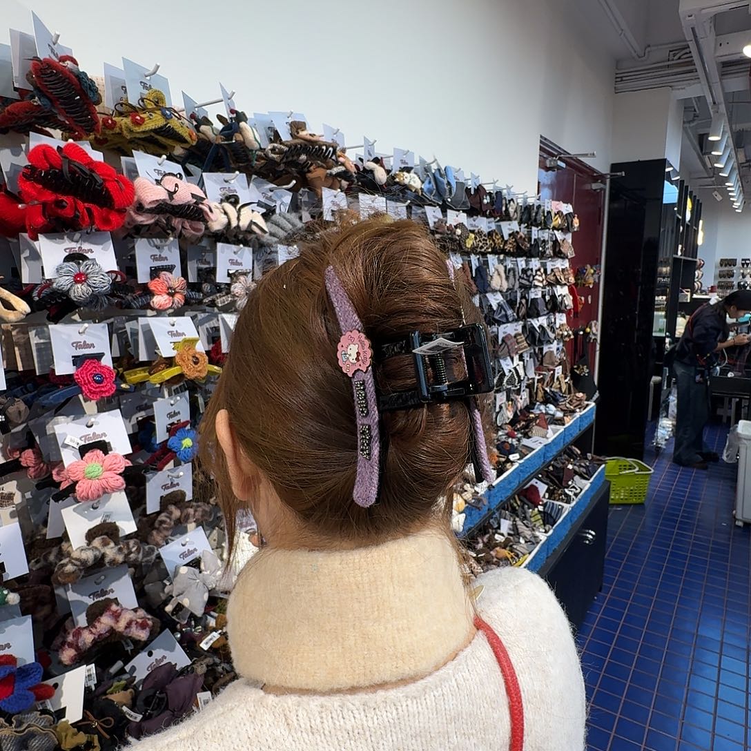 布艺非金属紫色kt抓夹