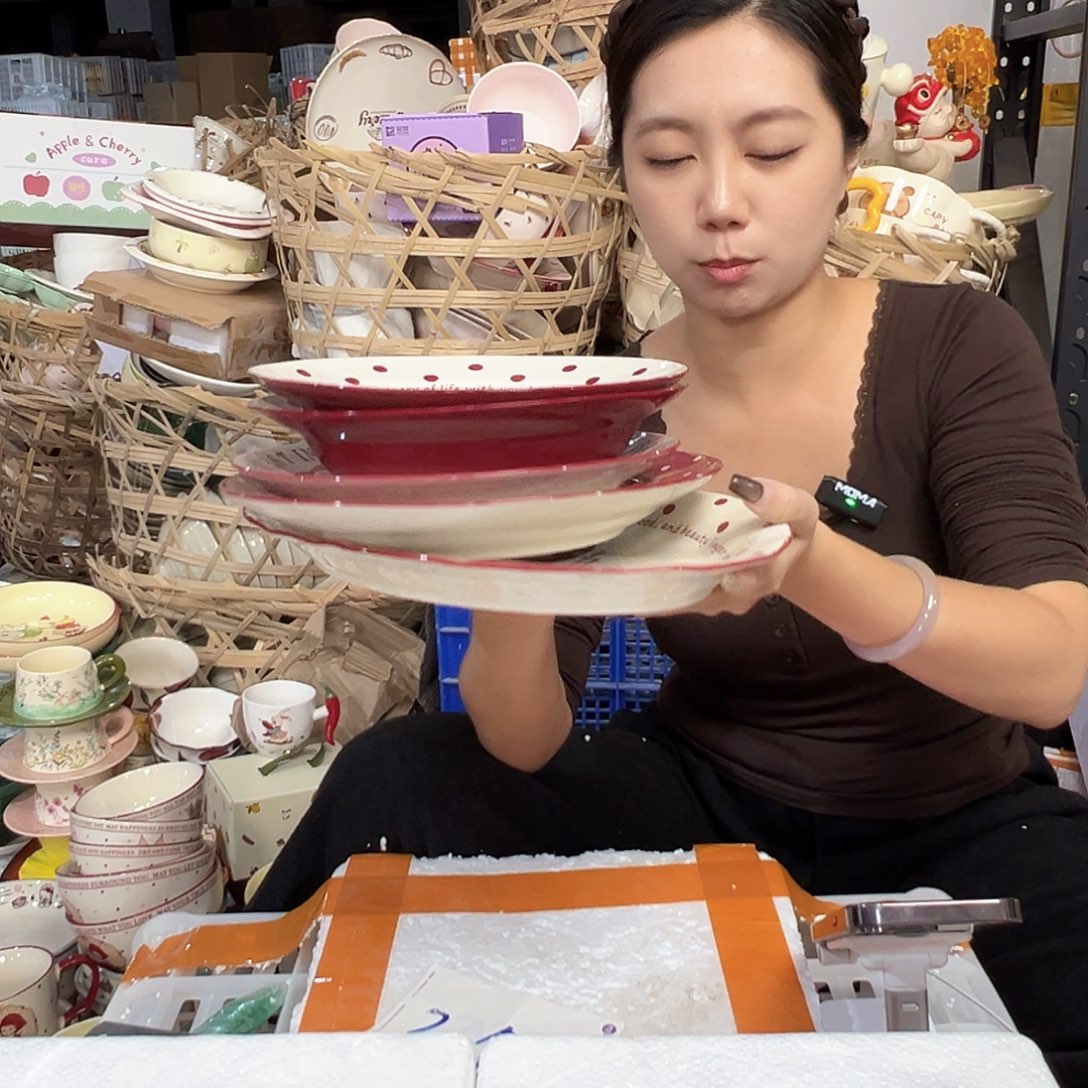 潮州陶瓷餐具微瑕9 9 10 鱼盘五件套