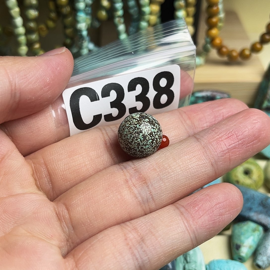 南红玛瑙配饰未镶嵌卡13.7