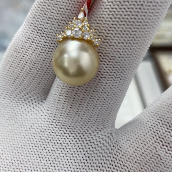 海水珍珠颈饰银S925镶嵌