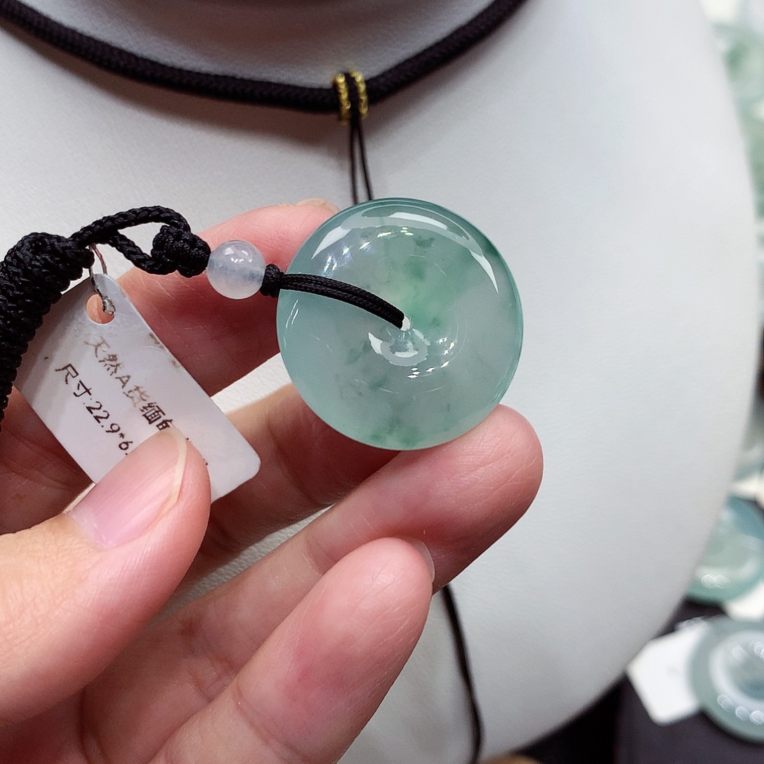 颈饰未镶嵌翡翠编号16，22.9/6.3