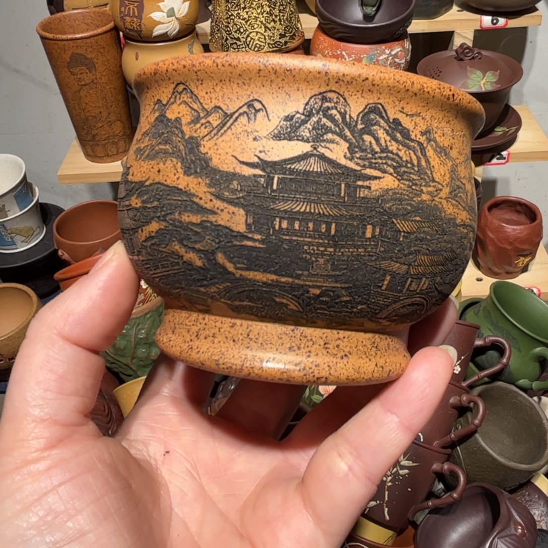紫砂茶杯宜兴紫砂主人杯