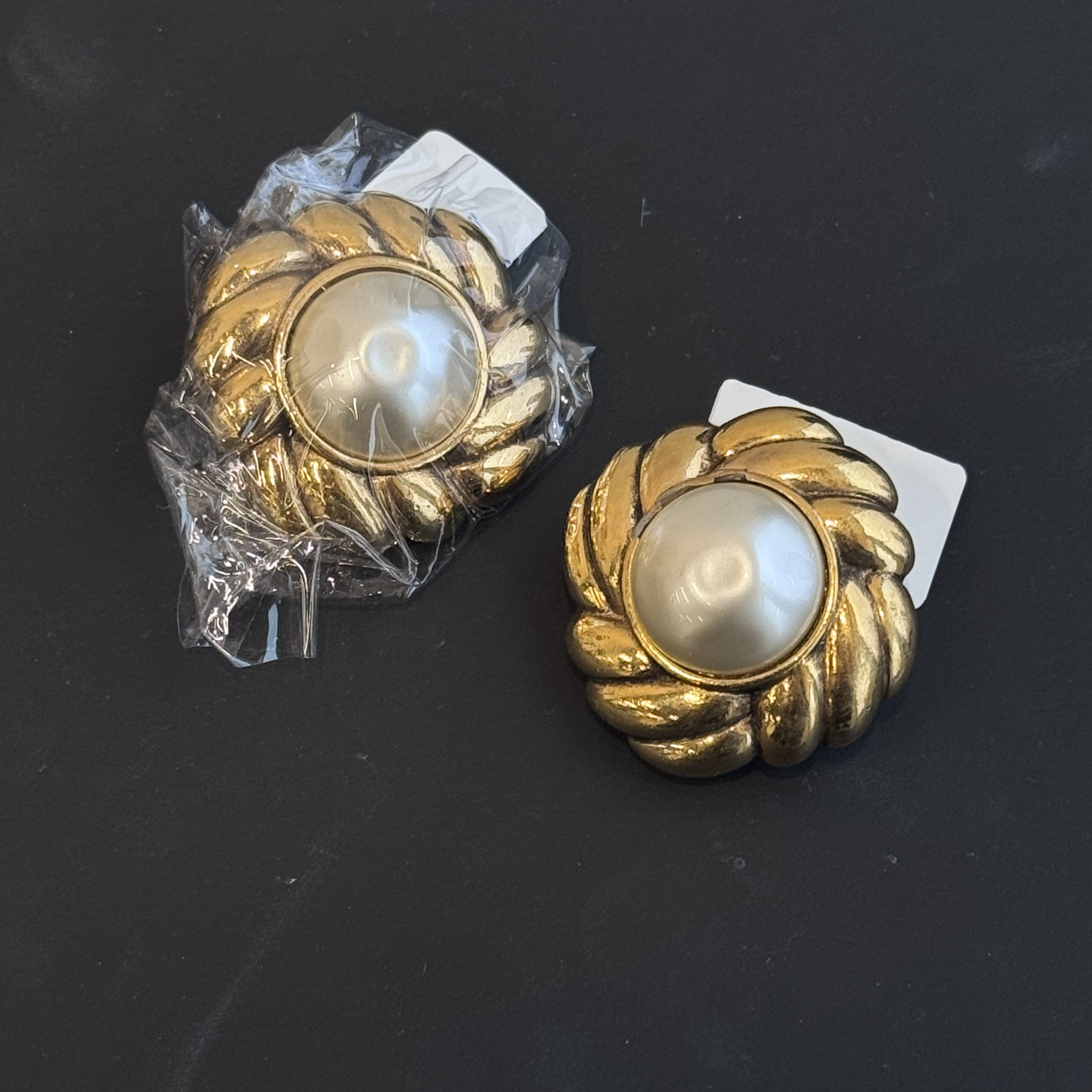 95新 Chanel/香奈儿 香奈儿麦穗珠珠耳夹