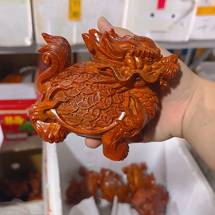 木花梨木15金钱龙龟一只