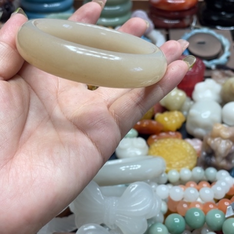 合金石英质玉（黄龙玉）手链?*K