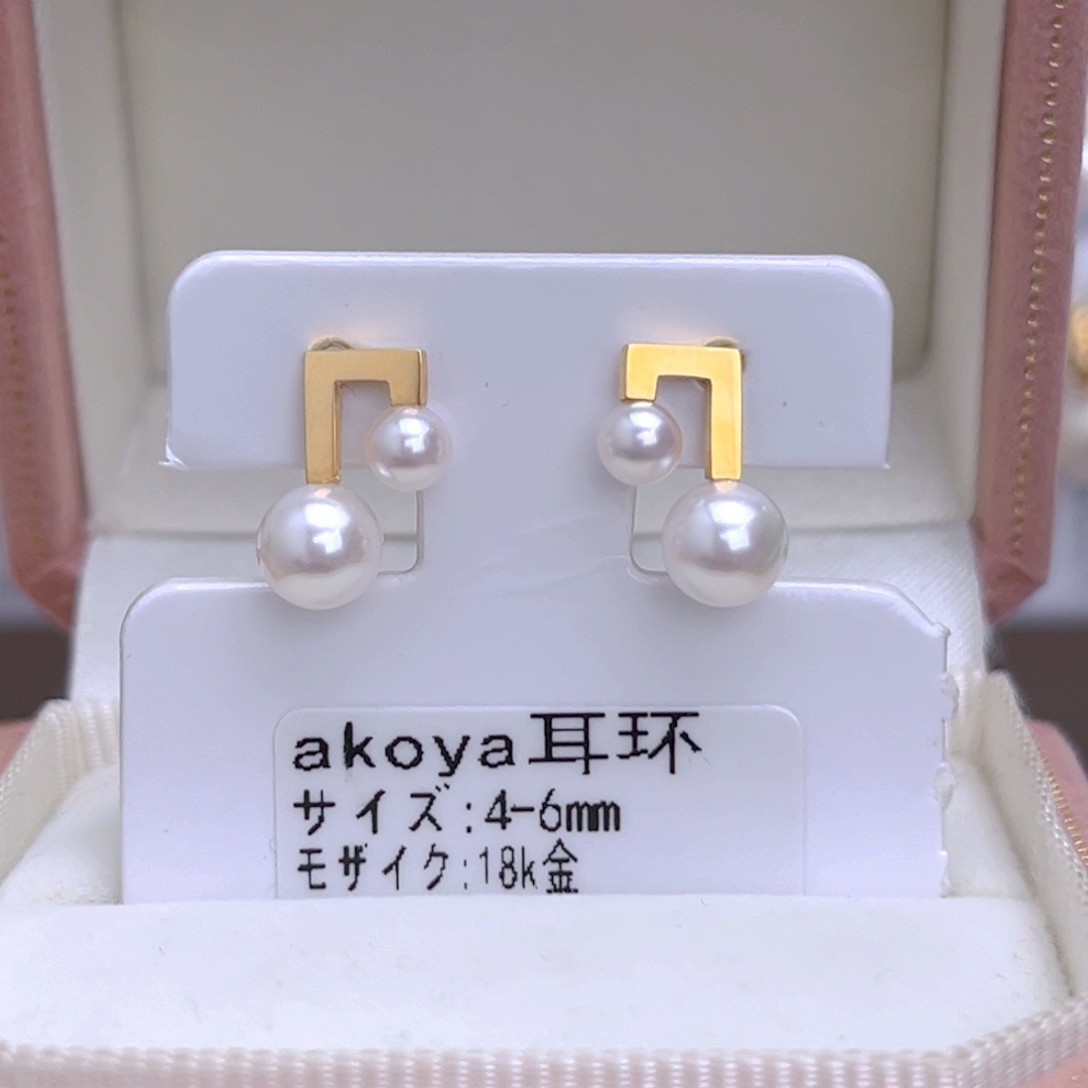 海水珍珠耳饰18K金镶嵌
