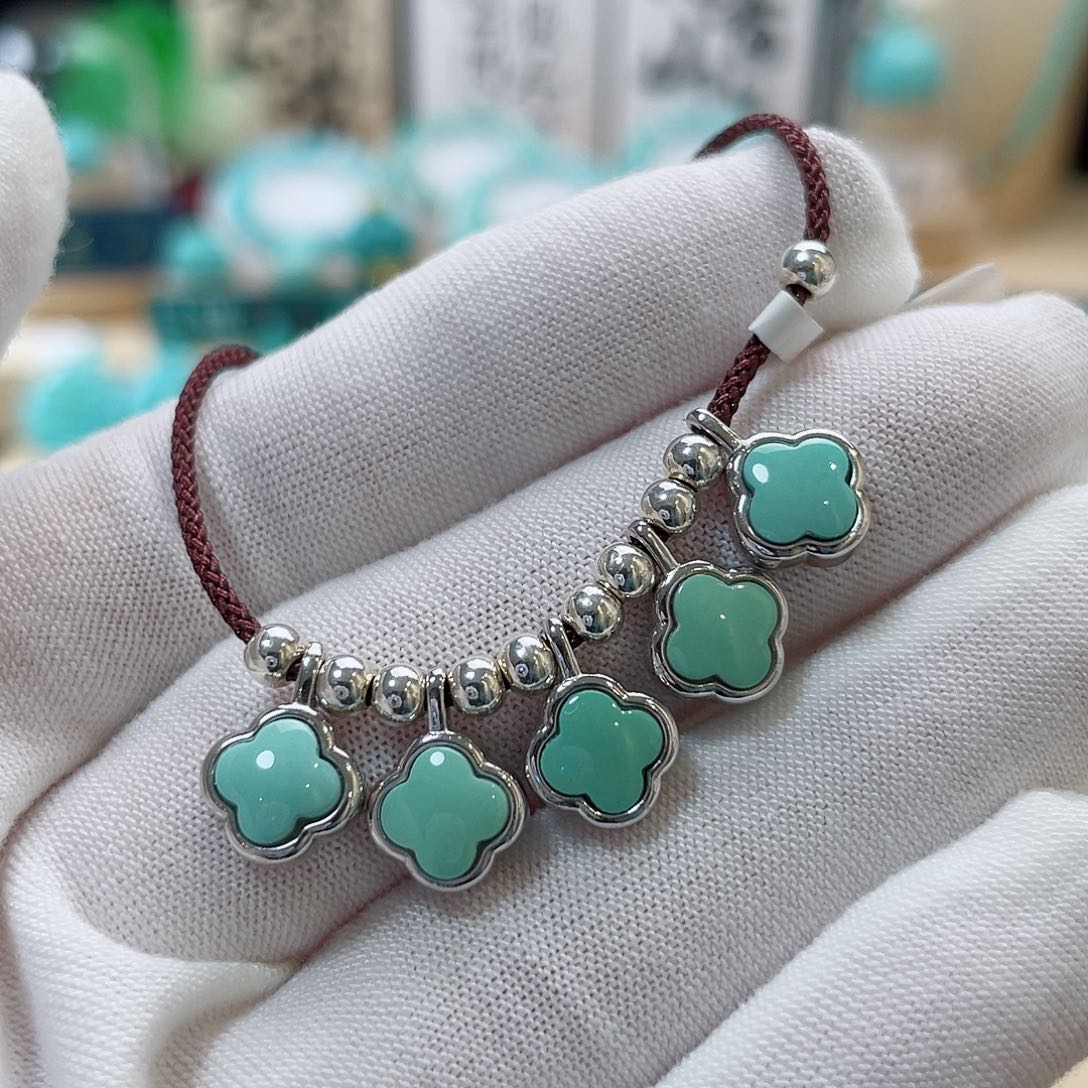 绿松石珠宝奇石银S925镶嵌