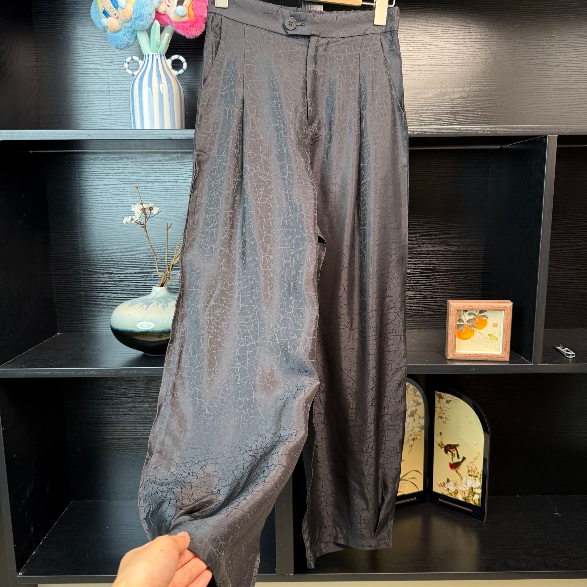 【拽姐裤】中式复古百搭小镰刀裤2560