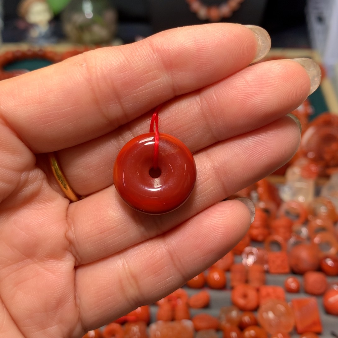 【闪购商品】南红玛瑙平安扣未镶嵌