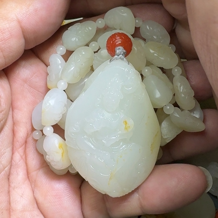 和田玉未镶嵌吊坠(不含链)