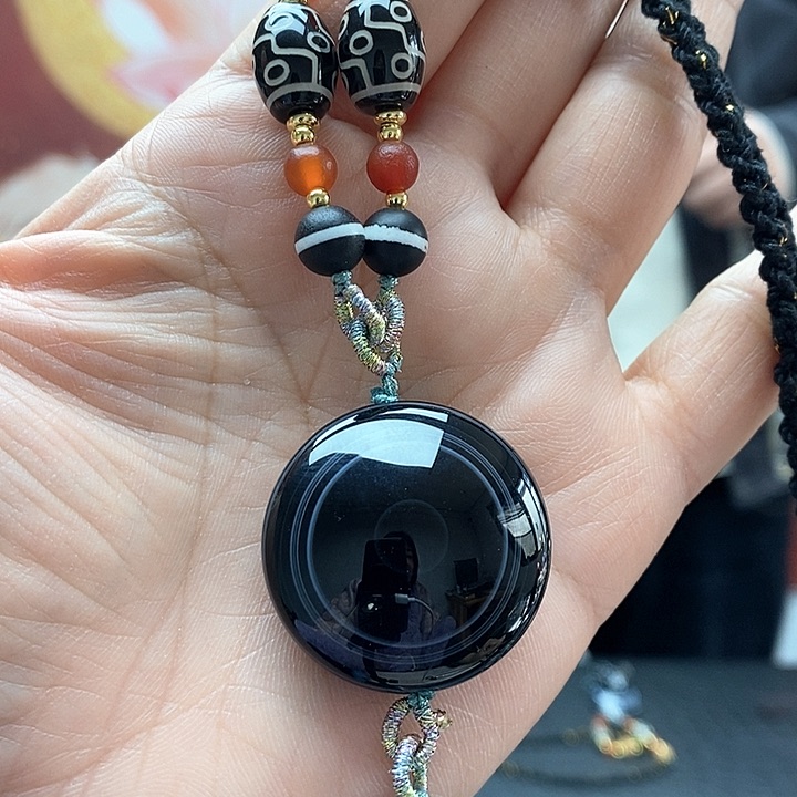 玛瑙/玉髓颈饰合金