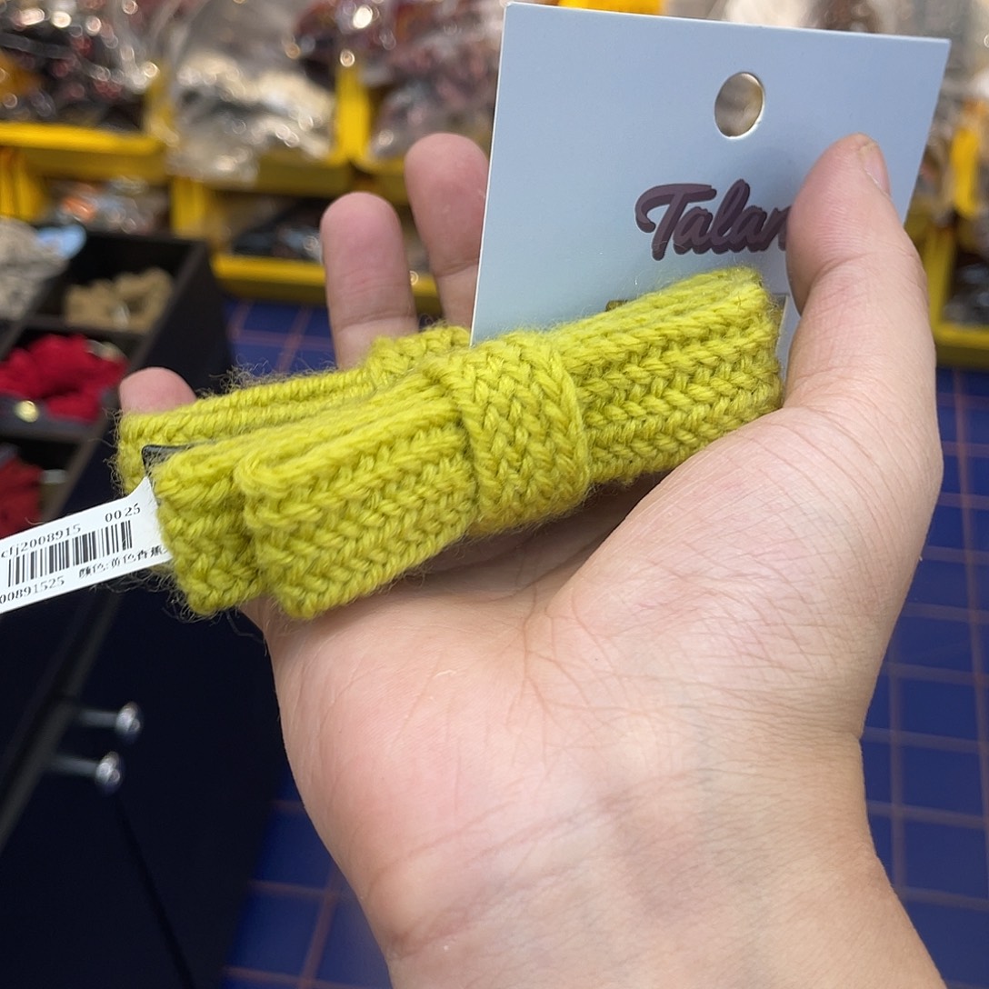 布艺非金属 3 黄色香蕉夹