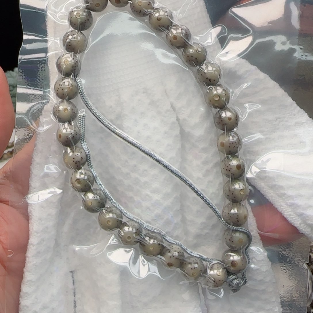 星月菩提手串?****呐白冰糖月朗星稀9mm圆