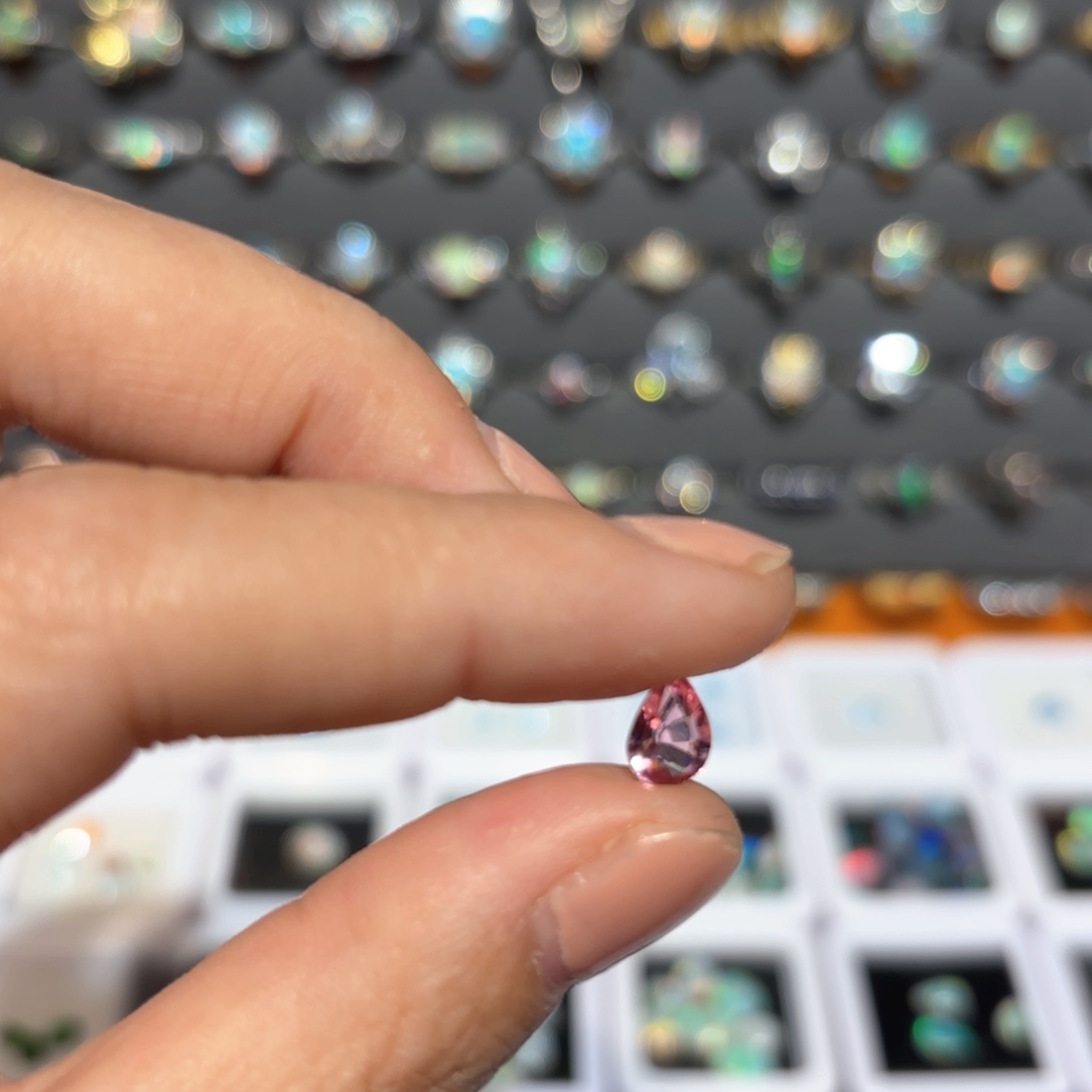 欧泊戒指银S925镶嵌椰****心