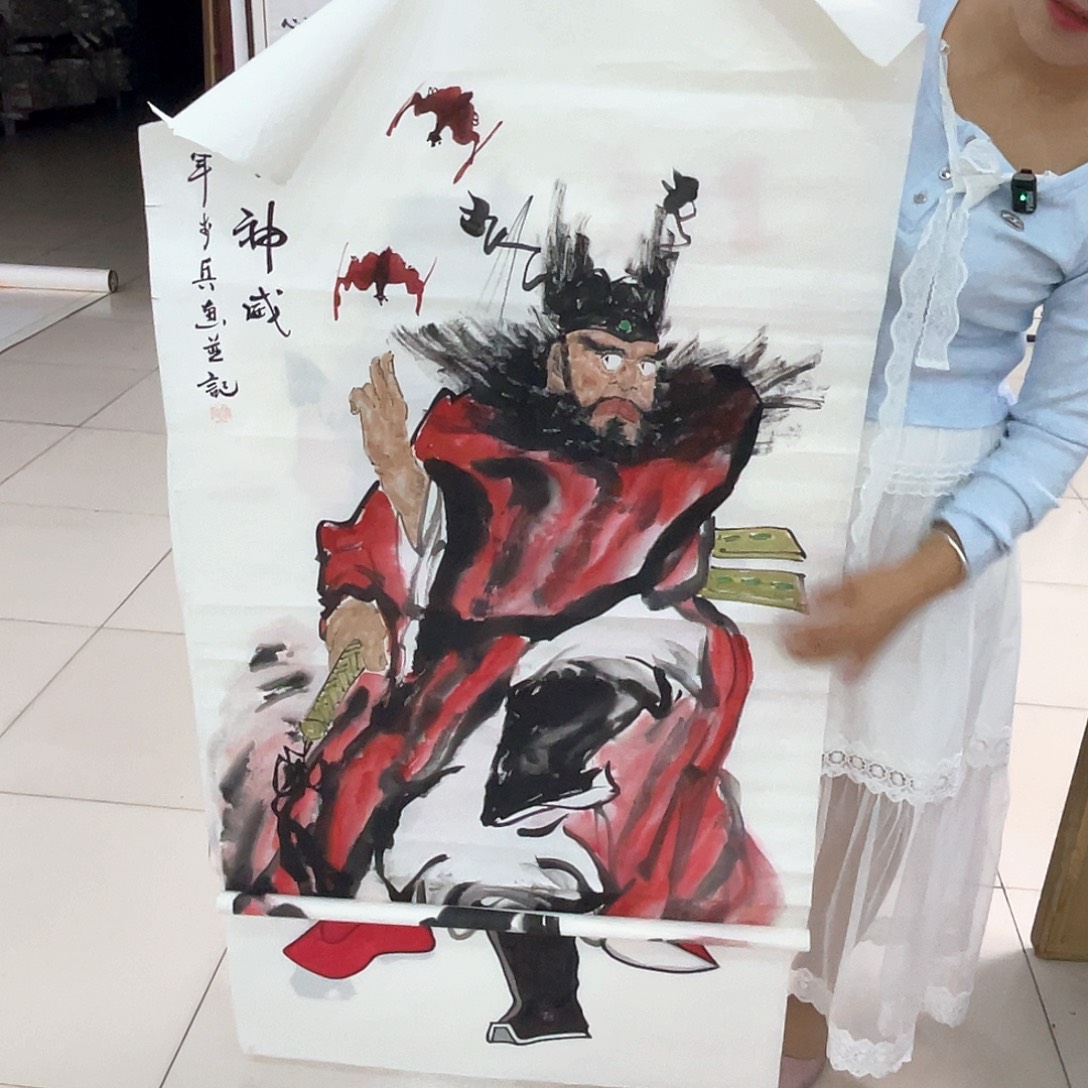 国画纯手绘的花鸟山水