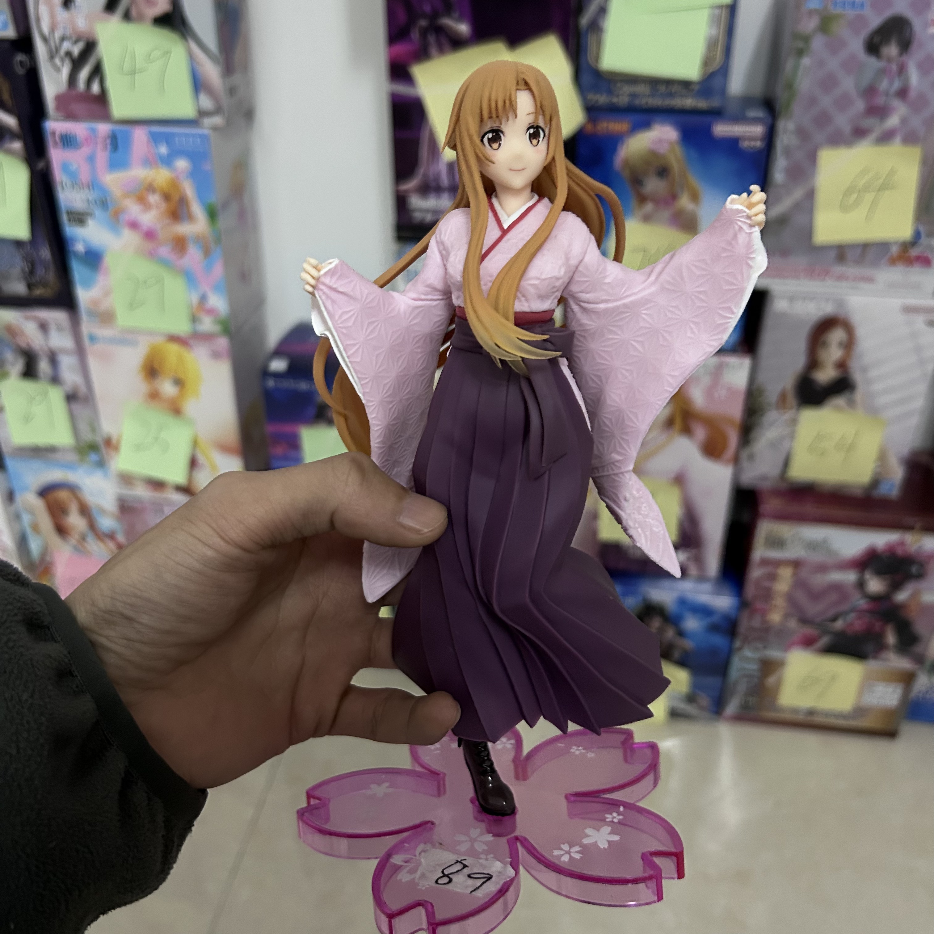 正版拆摆回盒 刀剑神域 结城明日奈 亚丝娜樱花和服 景品手办