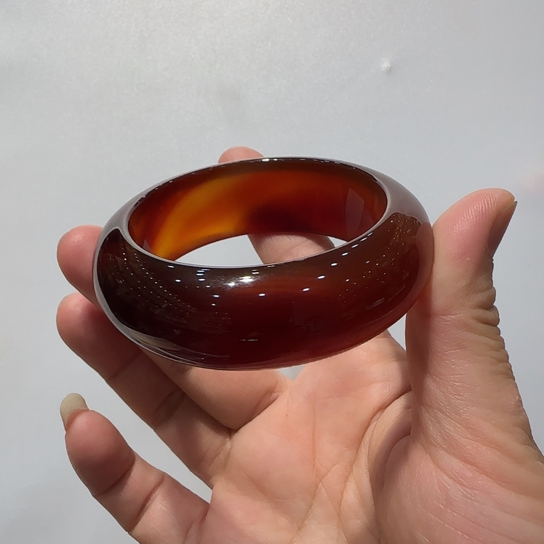 玛瑙/玉髓手镯未镶嵌瑶*铄