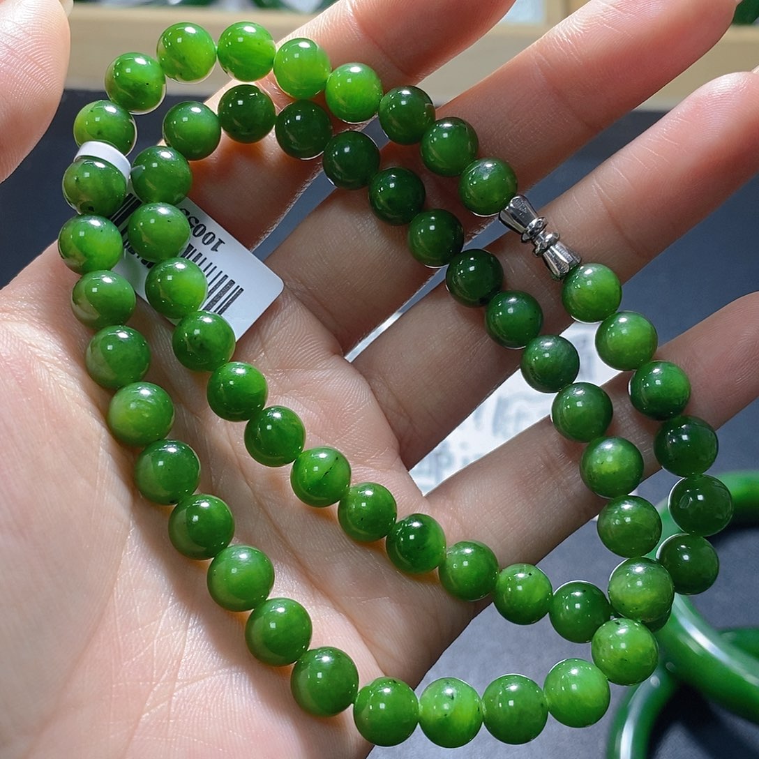 和田玉（碧玉）未镶嵌手链