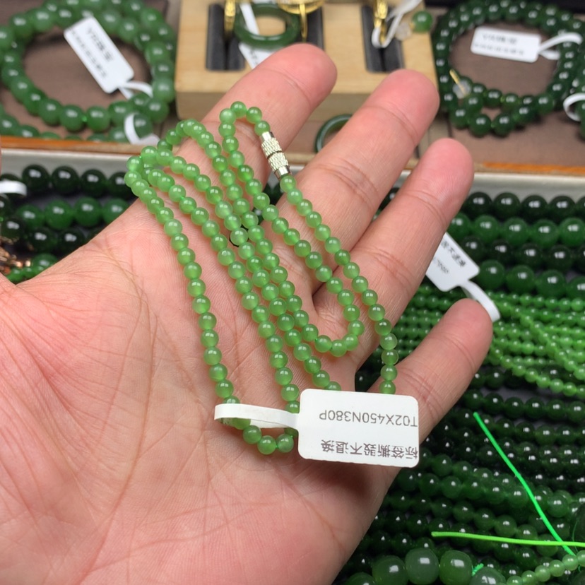 【闪购商品】颈饰未镶嵌和田玉（碧玉）5**-4