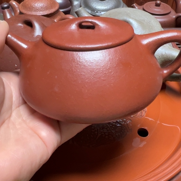 紫砂茶壶宜兴原矿生砂生粉大红泥