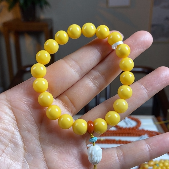 琥珀手链未镶嵌蜜蜡手串9