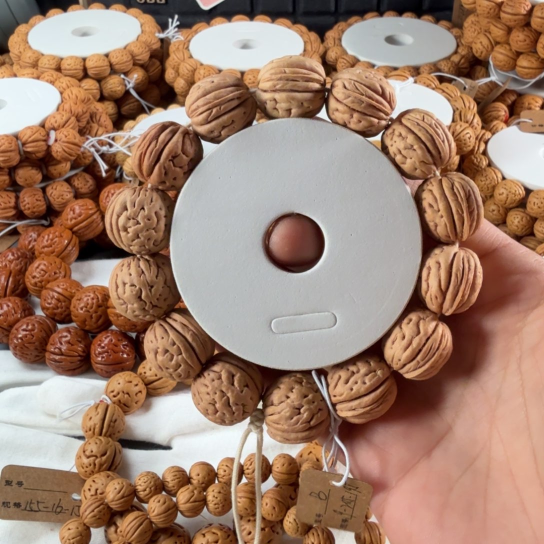 长***安桃核手串19盘锦肌肉纹B