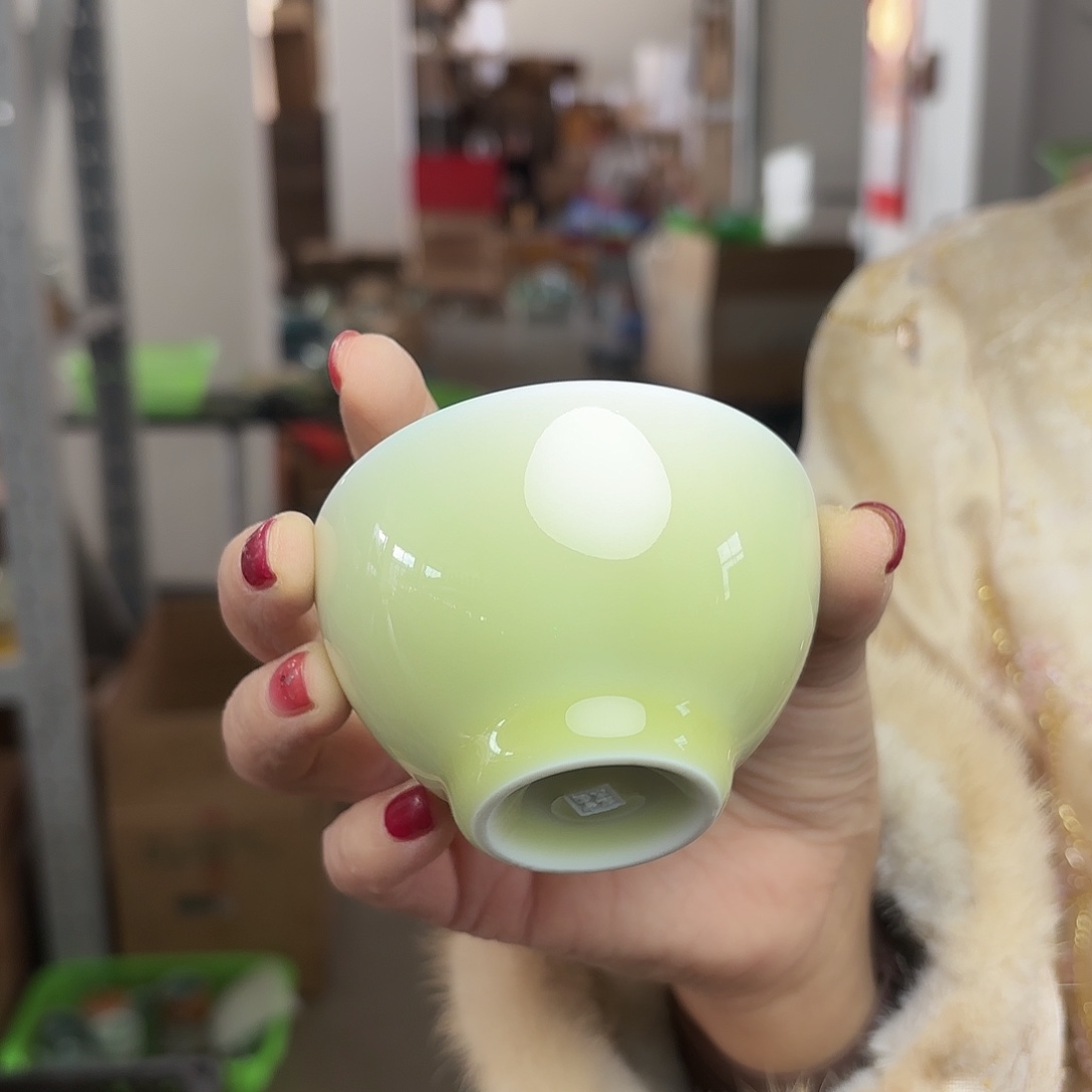 龙泉云间青瓷小米茶器