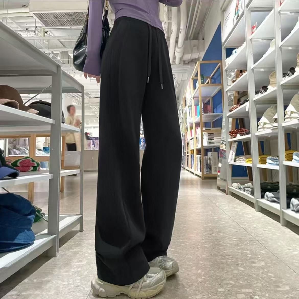 [胖鹅张]小个子！休闲阔腿运动裤#1888[实物以直播间展示为准]