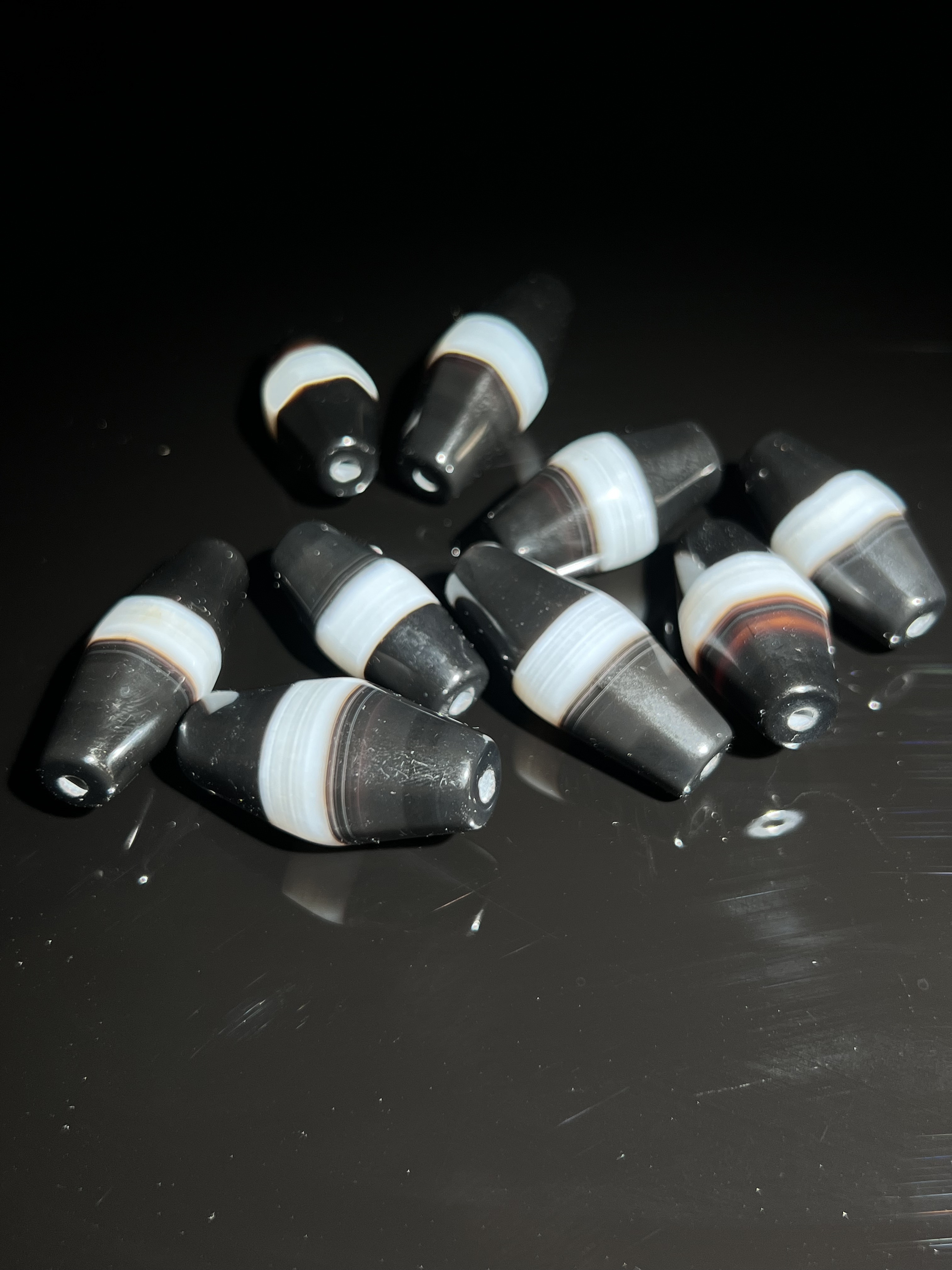 一线药师天然非人工勒子桶珠纯手工打磨