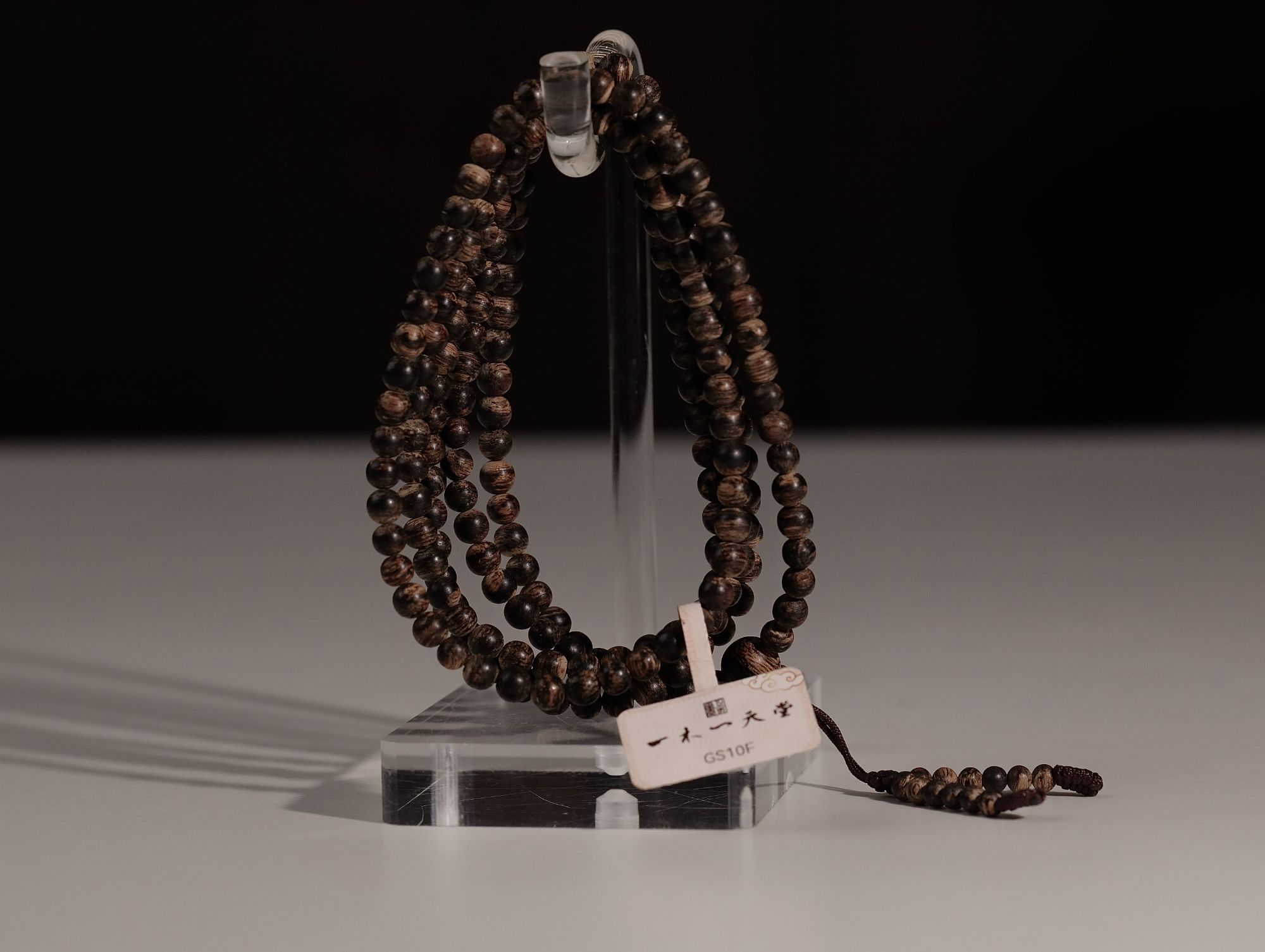 沉香达拉干沉水4.8mm长串216颗13.2g